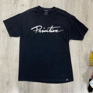 Men primitive black shirt size large